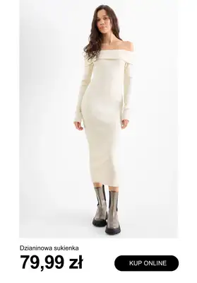 C&A - gazetka promocyjna Sukienki dzianinowe od piątku 31.10  - strona 12 C&A - gazetka promocyjna Sukienki dzianinowe od piątku 31.10  - strona 12