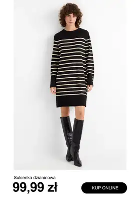 C&A - gazetka promocyjna Sukienki dzianinowe od piątku 31.10  - strona 7 C&A - gazetka promocyjna Sukienki dzianinowe od piątku 31.10  - strona 7