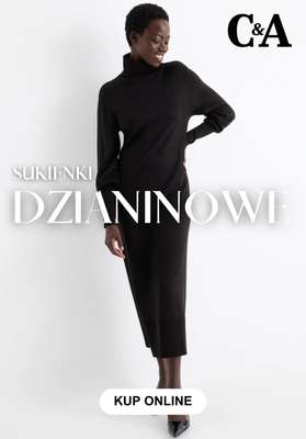 C&A - gazetka promocyjna Sukienki dzianinowe od piątku 31.10 