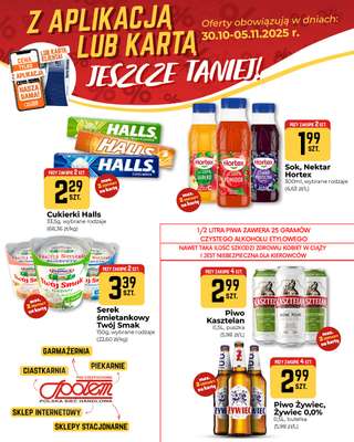 Społem Częstochowa - gazetka promocyjna Plakaty promocyjne od czwartku 30.10 do środy 05.11