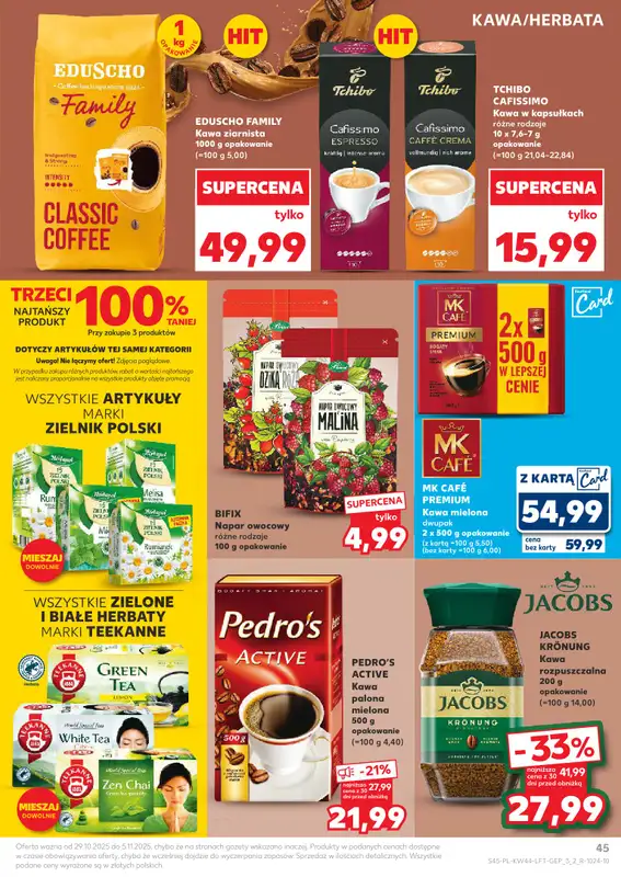 Kaufland - gazetka promocyjna Oferta Kaufland od środy 29.10 do środy 05.11 - strona 45
