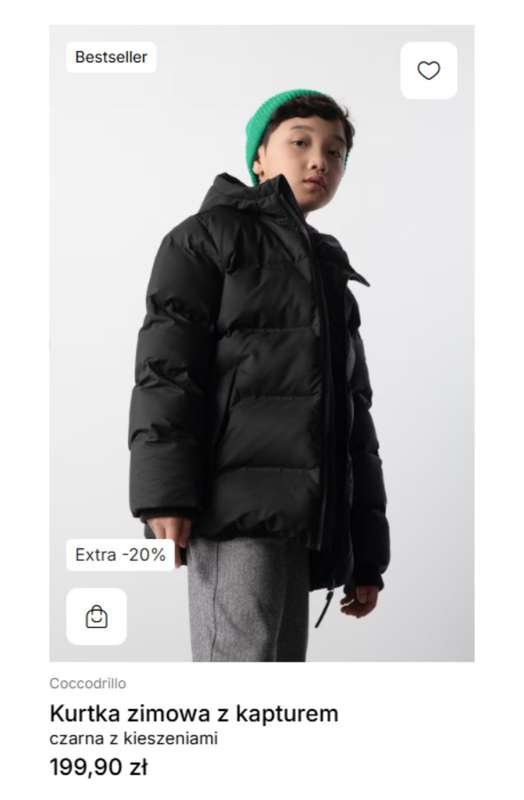 BEST SALE - gazetka promocyjna Coccodrillo | -20% na okrycia wierzchnie od czwartku 30.10  - strona 4