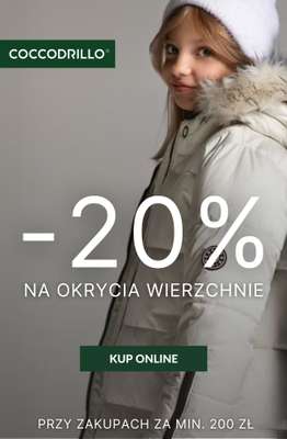 BEST SALE - gazetka promocyjna Coccodrillo | -20% na okrycia wierzchnie od czwartku 30.10 