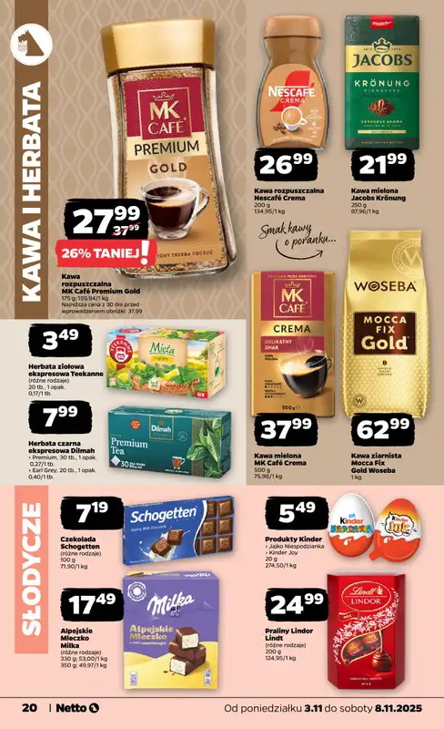 Netto - gazetka promocyjna Gazetka Spożywcza od poniedziałku 03.11 do soboty 08.11 - strona 20