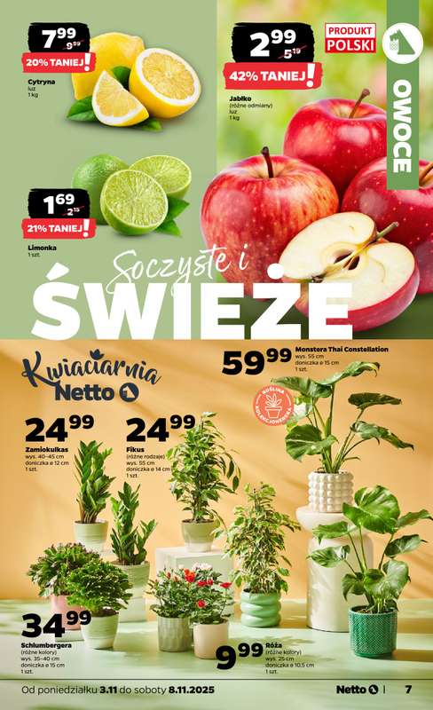 Netto - gazetka promocyjna Gazetka Spo偶ywcza od poniedzia艂ku 03.11 do soboty 08.11 - strona 7 Netto - gazetka promocyjna Gazetka Spo偶ywcza od poniedzia艂ku 03.11 do soboty 08.11 - strona 7