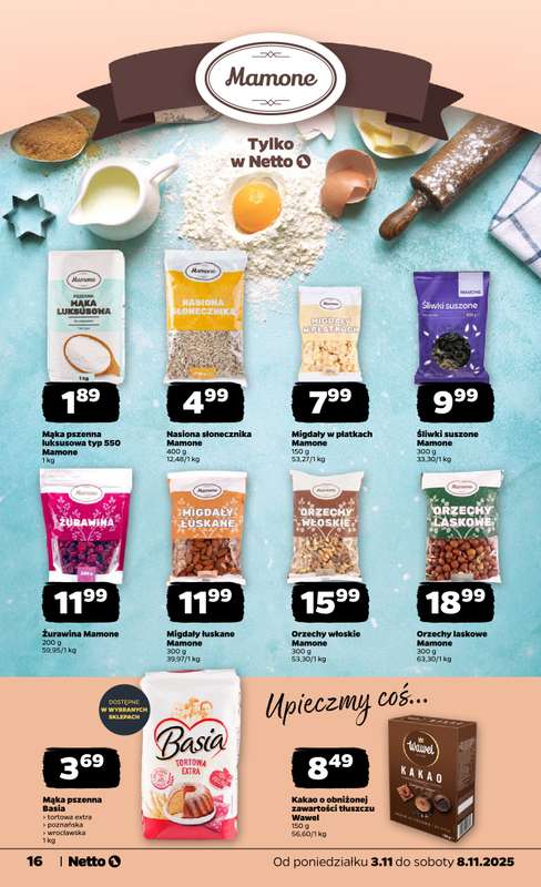 Netto - gazetka promocyjna Gazetka Spo偶ywcza od poniedzia艂ku 03.11 do soboty 08.11 - strona 16 Netto - gazetka promocyjna Gazetka Spo偶ywcza od poniedzia艂ku 03.11 do soboty 08.11 - strona 16