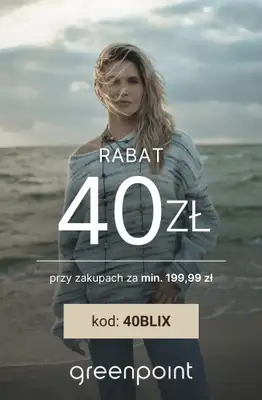 Greenpoint - gazetka promocyjna 40 zł rabatu przy zakupach za min. 199,99 zł od soboty 01.11 