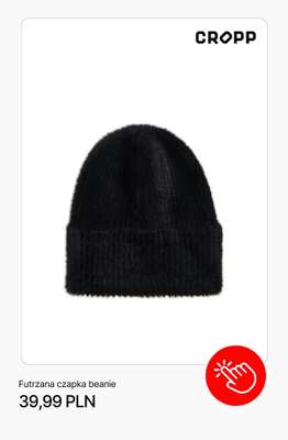 Futrzana czapka beanie