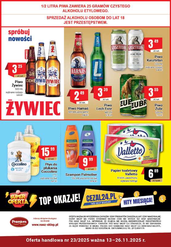Premium - gazetka promocyjna Gazetka Premium od czwartku 13.11 do środy 26.11 - strona 6