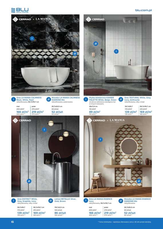 Blu Salony Łazienek - gazetka promocyjna Gazetka od soboty 01.11 do soboty 28.02 - strona 6