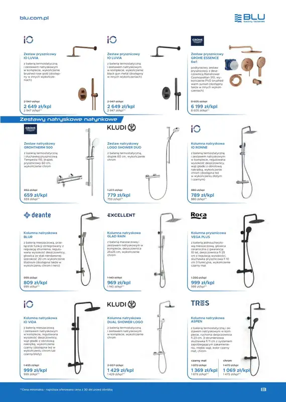 Blu Salony Łazienek - gazetka promocyjna Gazetka od soboty 01.11 do soboty 28.02 - strona 13
