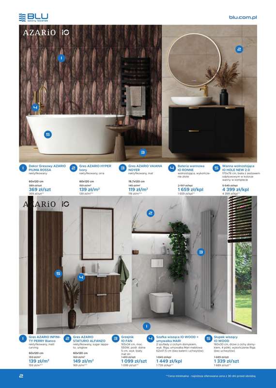 Blu Salony Łazienek - gazetka promocyjna Gazetka od soboty 01.11 do soboty 28.02 - strona 2