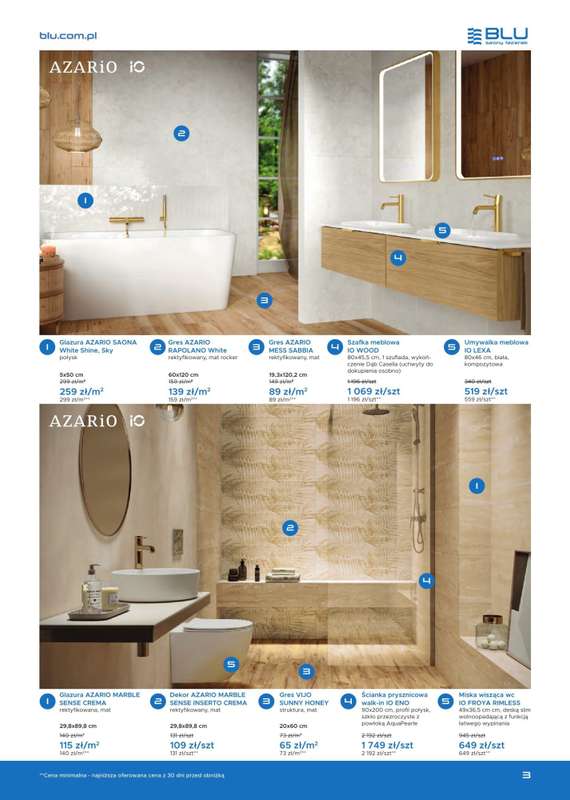 Blu Salony Łazienek - gazetka promocyjna Gazetka od soboty 01.11 do soboty 28.02 - strona 3