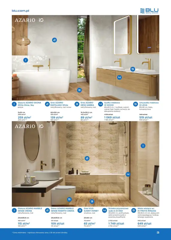 Blu Salony Łazienek - gazetka promocyjna Gazetka od soboty 01.11 do soboty 28.02 - strona 3