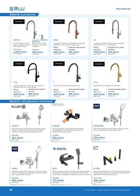 Blu Salony Łazienek - gazetka promocyjna Gazetka od soboty 01.11 do soboty 28.02 - strona 18