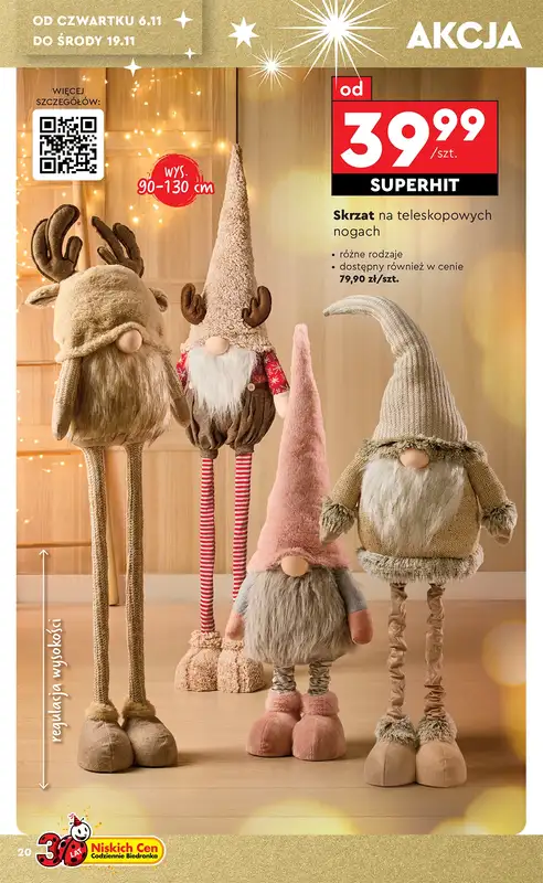 Biedronka - gazetka promocyjna Okazje tygodnia od 3.11 od poniedziałku 03.11 do środy 19.11 - strona 20