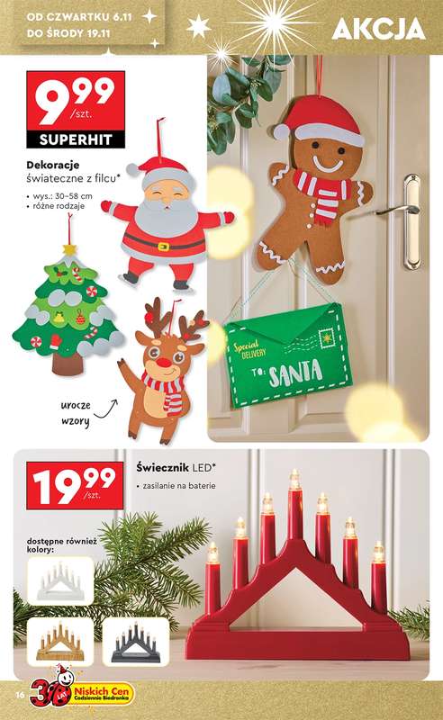 Biedronka - gazetka promocyjna Okazje tygodnia od 3.11 od poniedzia艂ku 03.11 do 艣rody 19.11 - strona 16 Biedronka - gazetka promocyjna Okazje tygodnia od 3.11 od poniedzia艂ku 03.11 do 艣rody 19.11 - strona 16