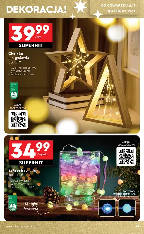 Biedronka - gazetka promocyjna Okazje tygodnia od 3.11 od poniedziałku 03.11 do środy 19.11 - strona 23