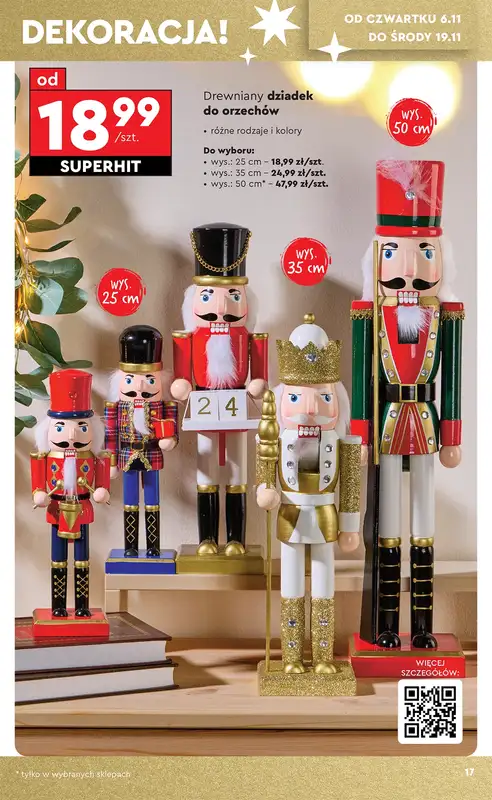 Biedronka - gazetka promocyjna Okazje tygodnia od 3.11 od poniedziałku 03.11 do środy 19.11 - strona 17