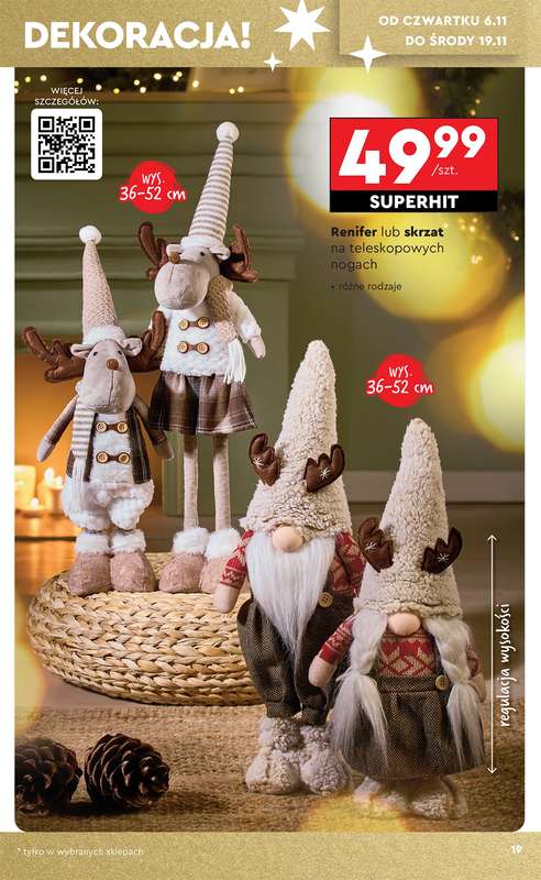 Biedronka - gazetka promocyjna Okazje tygodnia od 3.11 od poniedziałku 03.11 do środy 19.11 - strona 19