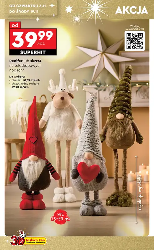 Biedronka - gazetka promocyjna Okazje tygodnia od 3.11 od poniedziałku 03.11 do środy 19.11 - strona 18