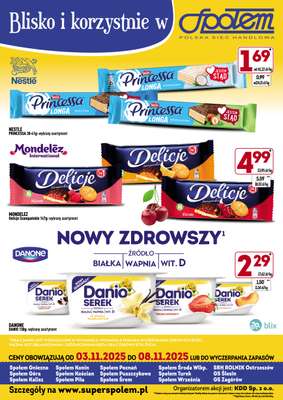 Społem - Blisko i Korzystnie - gazetka promocyjna Blisko i korzystnie w Społem od poniedziałku 03.11 do soboty 08.11