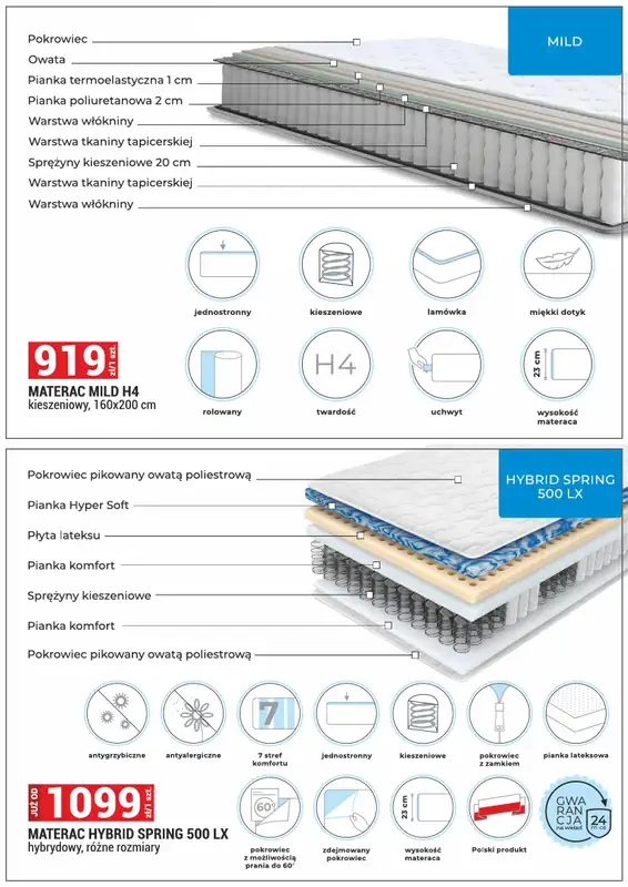 Merkury Market - gazetka promocyjna Meble, wypoczynki, materace od soboty 01.11 do niedzieli 30.11 - strona 41