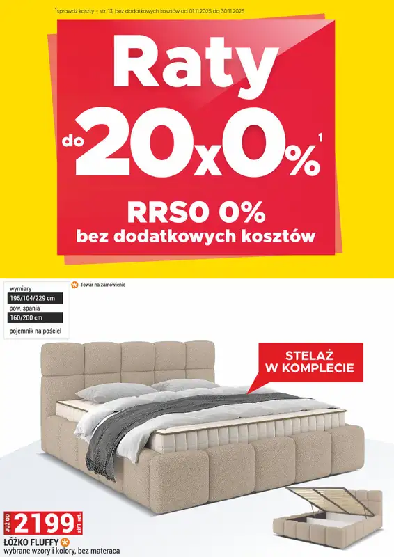 Merkury Market - gazetka promocyjna Meble, wypoczynki, materace od soboty 01.11 do niedzieli 30.11 - strona 39