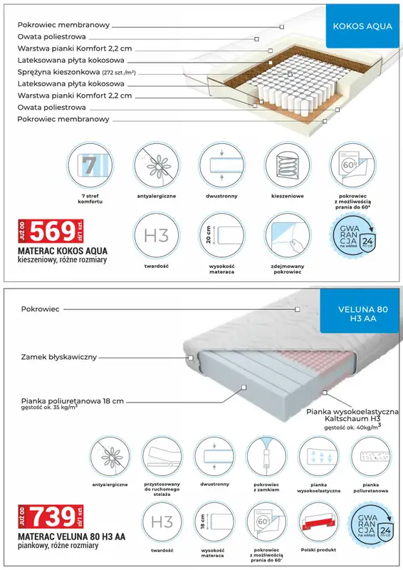 Merkury Market - gazetka promocyjna Meble, wypoczynki, materace od soboty 01.11 do niedzieli 30.11 - strona 43