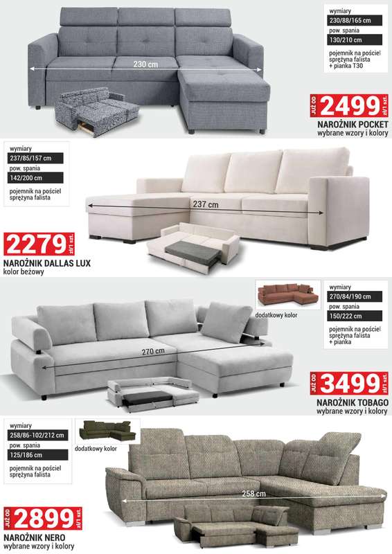 Merkury Market - gazetka promocyjna Meble, wypoczynki, materace od soboty 01.11 do niedzieli 30.11 - strona 8