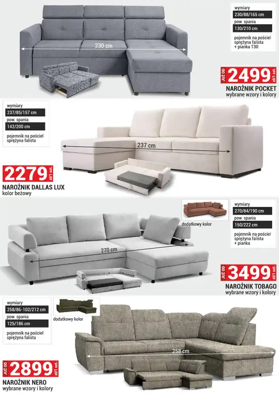 Merkury Market - gazetka promocyjna Meble, wypoczynki, materace od soboty 01.11 do niedzieli 30.11 - strona 8