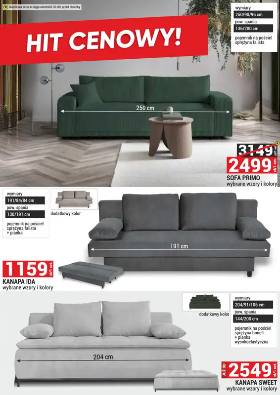 Merkury Market - gazetka promocyjna Meble, wypoczynki, materace   - strona 3