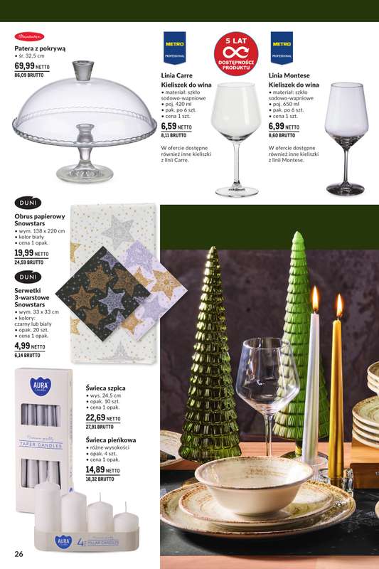Makro - gazetka promocyjna Świąteczne dekoracje od niedzieli 02.11 do środy 31.12 - strona 26
