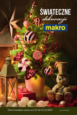 Makro - gazetka promocyjna Świąteczne dekoracje od niedzieli 02.11 do środy 31.12 Makro - gazetka promocyjna Świąteczne dekoracje od niedzieli 02.11 do środy 31.12