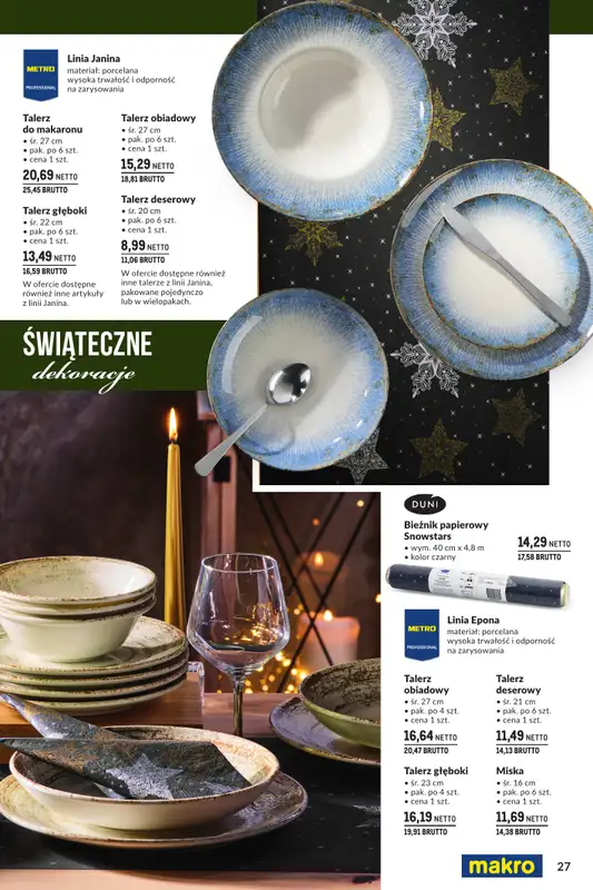 Makro - gazetka promocyjna Świąteczne dekoracje od niedzieli 02.11 do środy 31.12 - strona 27