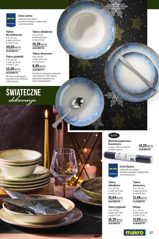 Makro - gazetka promocyjna 艢wi膮teczne dekoracje od niedzieli 02.11 do 艣rody 31.12 - strona 27 Makro - gazetka promocyjna 艢wi膮teczne dekoracje od niedzieli 02.11 do 艣rody 31.12 - strona 27