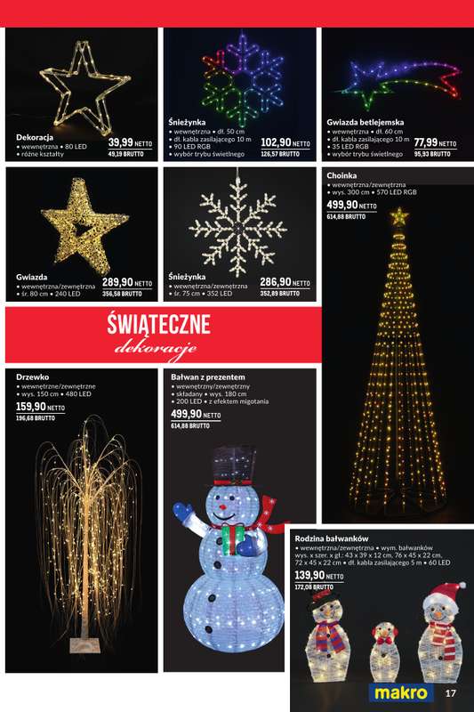 Makro - gazetka promocyjna 艢wi膮teczne dekoracje od niedzieli 02.11 do 艣rody 31.12 - strona 17 Makro - gazetka promocyjna 艢wi膮teczne dekoracje od niedzieli 02.11 do 艣rody 31.12 - strona 17