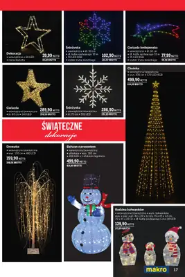 Makro - gazetka promocyjna Świąteczne dekoracje od niedzieli 02.11 do środy 31.12 - strona 17 Makro - gazetka promocyjna Świąteczne dekoracje od niedzieli 02.11 do środy 31.12 - strona 17