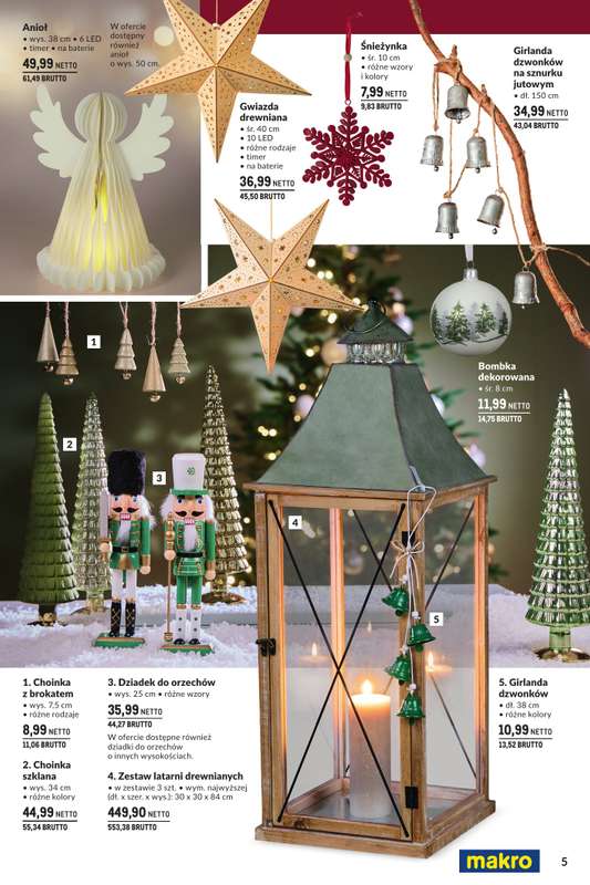 Makro - gazetka promocyjna 艢wi膮teczne dekoracje od niedzieli 02.11 do 艣rody 31.12 - strona 5 Makro - gazetka promocyjna 艢wi膮teczne dekoracje od niedzieli 02.11 do 艣rody 31.12 - strona 5