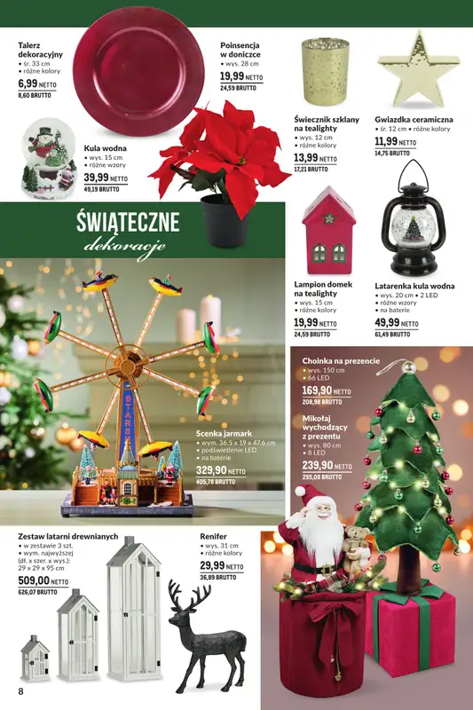 Makro - gazetka promocyjna Świąteczne dekoracje od niedzieli 02.11 do środy 31.12 - strona 8