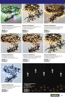 Makro - gazetka promocyjna Świąteczne dekoracje od niedzieli 02.11 do środy 31.12 - strona 21