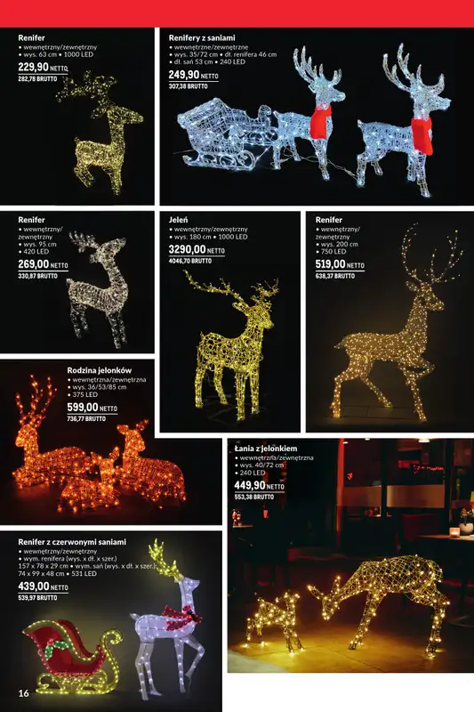 Makro - gazetka promocyjna Świąteczne dekoracje od niedzieli 02.11 do środy 31.12 - strona 16