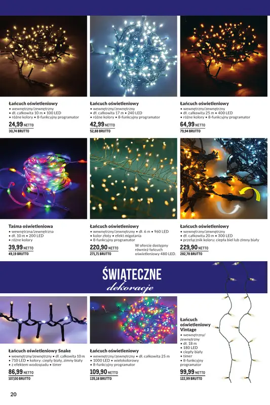 Makro - gazetka promocyjna Świąteczne dekoracje od niedzieli 02.11 do środy 31.12 - strona 20