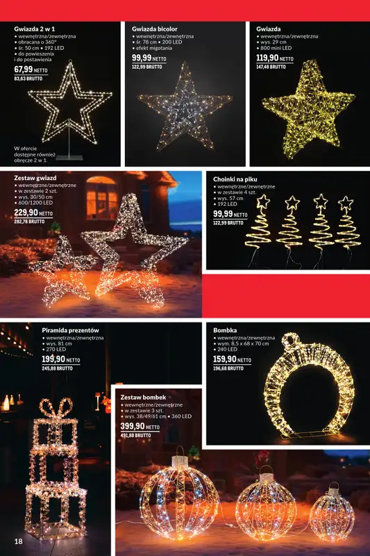 Makro - gazetka promocyjna Świąteczne dekoracje od niedzieli 02.11 do środy 31.12 - strona 18