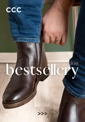 CCC - gazetka promocyjna BESTSELLERY - obuwie męskie od soboty 01.11  CCC - gazetka promocyjna BESTSELLERY - obuwie męskie od soboty 01.11