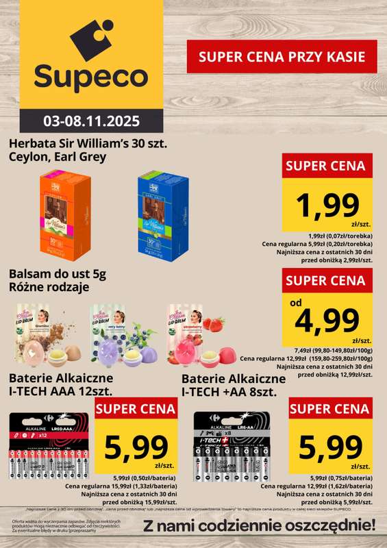 Supeco - gazetka promocyjna Oferta tygodnia od poniedzia艂ku 03.11 do soboty 08.11 - strona 3 Supeco - gazetka promocyjna Oferta tygodnia od poniedzia艂ku 03.11 do soboty 08.11 - strona 3