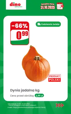Dino - gazetka promocyjna Specjalna oferta na 31.10.2025 - promocje spoza gazetki od piątku 31.10 do piątku 31.10 - strona 2 Dino - gazetka promocyjna Specjalna oferta na 31.10.2025 - promocje spoza gazetki od piątku 31.10 do piątku 31.10 - strona 2