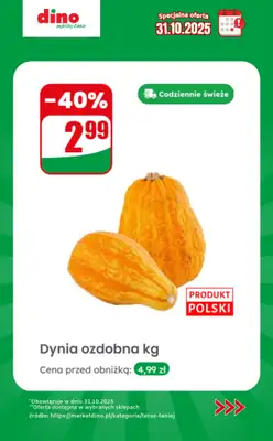 Dino - gazetka promocyjna Specjalna oferta na 31.10.2025 - promocje spoza gazetki od piątku 31.10 do piątku 31.10 - strona 3 Dino - gazetka promocyjna Specjalna oferta na 31.10.2025 - promocje spoza gazetki od piątku 31.10 do piątku 31.10 - strona 3