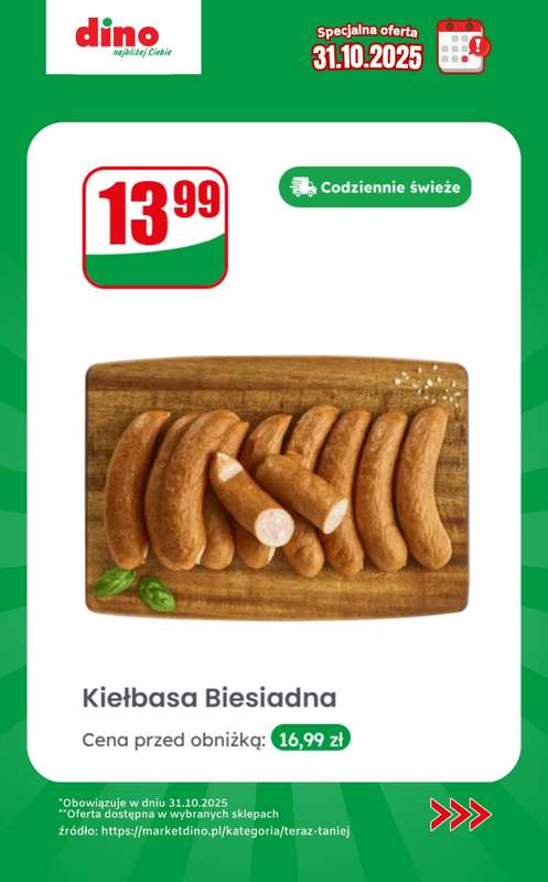 Dino - gazetka promocyjna Specjalna oferta na 31.10.2025 - promocje spoza gazetki od pi膮tku 31.10 do pi膮tku 31.10 - strona 5 Dino - gazetka promocyjna Specjalna oferta na 31.10.2025 - promocje spoza gazetki od pi膮tku 31.10 do pi膮tku 31.10 - strona 5