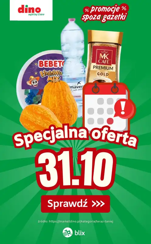 Dino - gazetka promocyjna Specjalna oferta na 31.10.2025 - promocje spoza gazetki   Dino - gazetka promocyjna Specjalna oferta na 31.10.2025 - promocje spoza gazetki